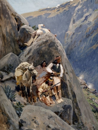 Picture of APACHE INDIANS IN THE MOUNTAINS