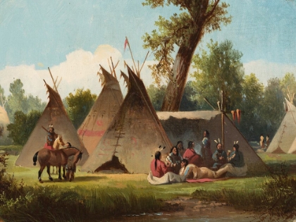Picture of ASSINIBOIN ENCAMPMENT ON THE UPPER MISSOURI
