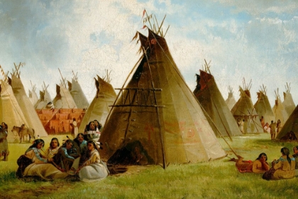 Picture of PRAIRIE INDIAN ENCAMPMENT