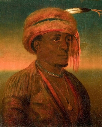 Picture of PORTRAIT OF A NATIVE AMERICAN