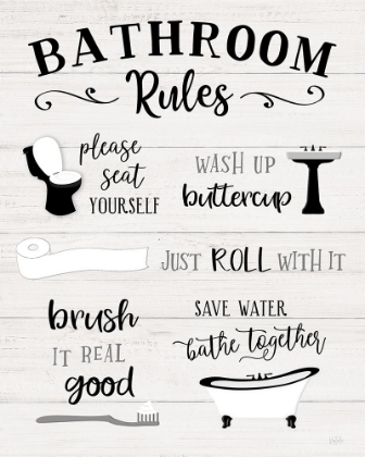 Picture of RULES OF THE BATHROOM