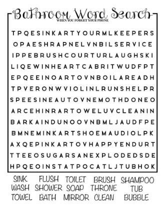 Picture of BATH WORD SEARCH