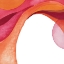 Picture of ORANGE GEOMETRIC I