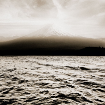 Picture of LAKE SHOJI-KO AND MOUNT FUJI, HONSHU