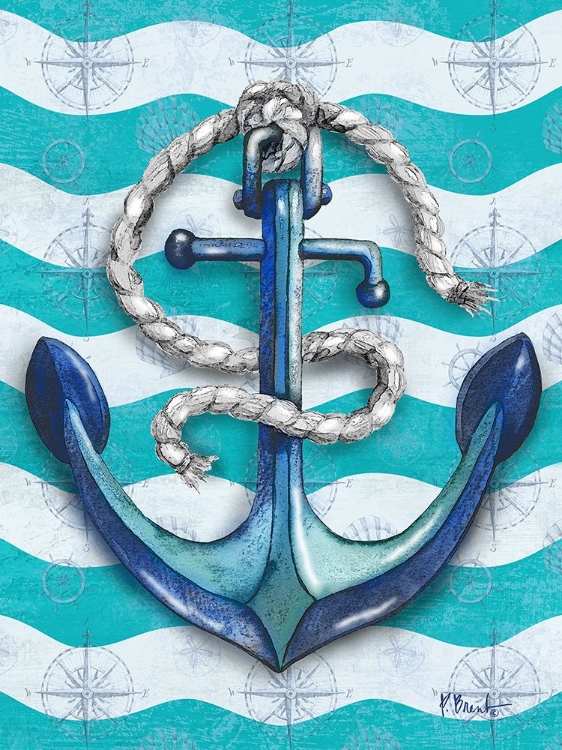 Picture of ANCHOR WAVE VERTICAL - TEAL