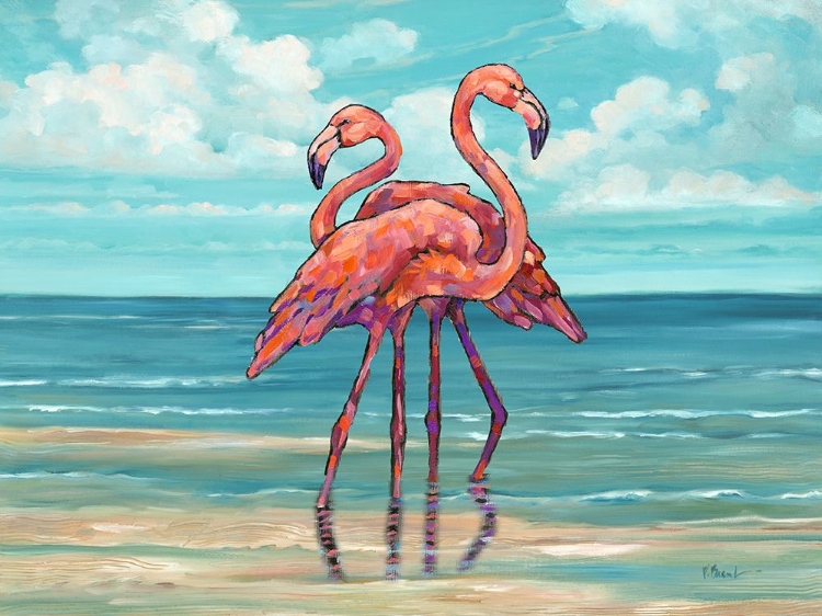 Picture of SUMMERSET FLAMINGOS HORIZONTAL II