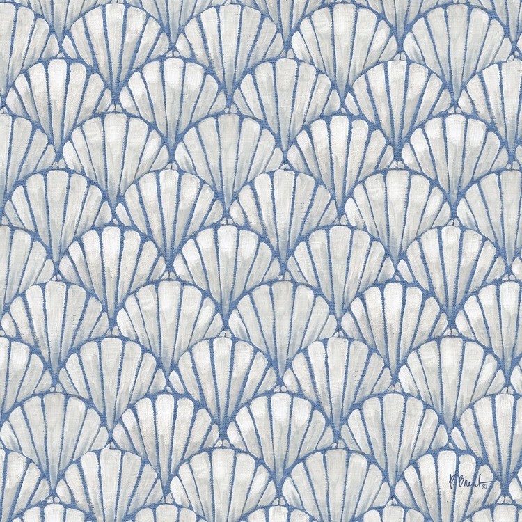 Picture of DECO SHELL PATTERN - PERIWINKLE