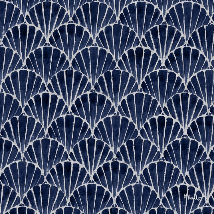 Picture of DECO SHELL PATTERN - NAVY