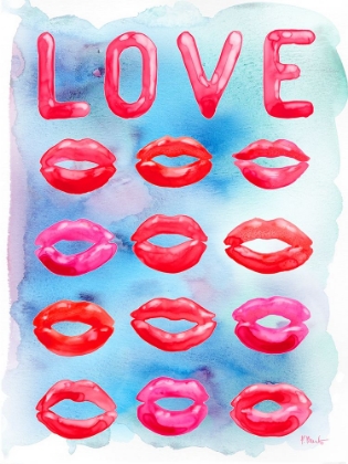 Picture of LOVERS DAY VERTICAL I - WATERCOLOR