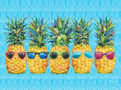 Picture of COOL KONA PINEAPPLE HORIZONTAL - AZUL LINES