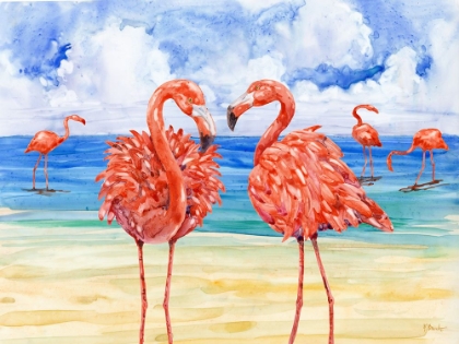 Picture of MARTINIQUE FLAMINGOS HORIZONTAL