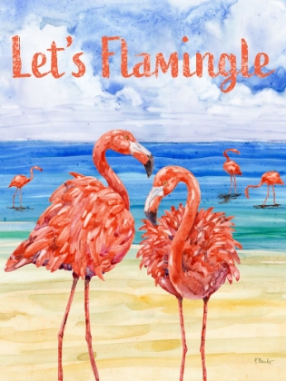 Picture of MARTINIQUE FLAMINGOS VERTICAL