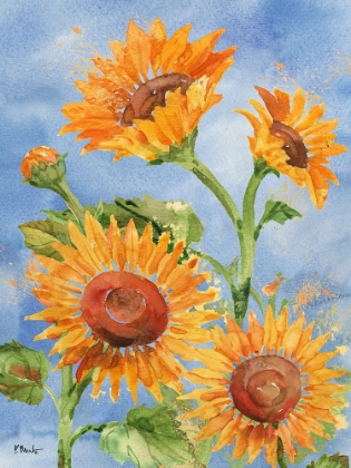 Picture of ARIANNA SUNFLOWERS VERTICAL