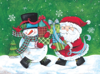 Picture of SNOWMAN AND SANTA FRIENDS