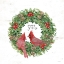 Picture of SEASONS GREETINGS CARDINAL WREATH