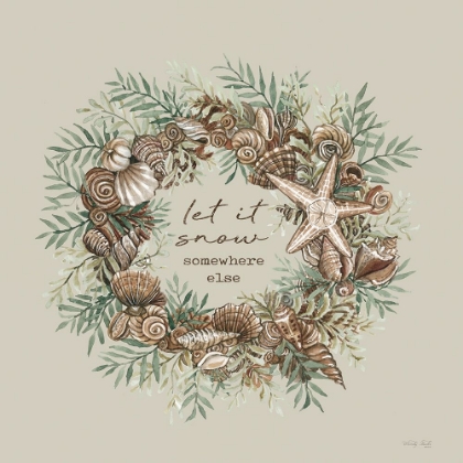 Picture of LET IT SNOW SEASHELL WREATH