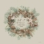 Picture of LET IT SNOW SEASHELL WREATH
