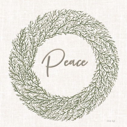 Picture of PEACE EMBROIDERY WREATH
