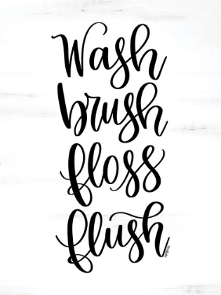 Picture of WASH, BRUSH, FLOSS, FLUSH