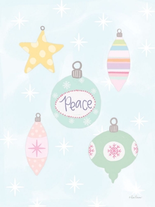 Picture of PASTEL CHRISTMAS ORNAMENTS