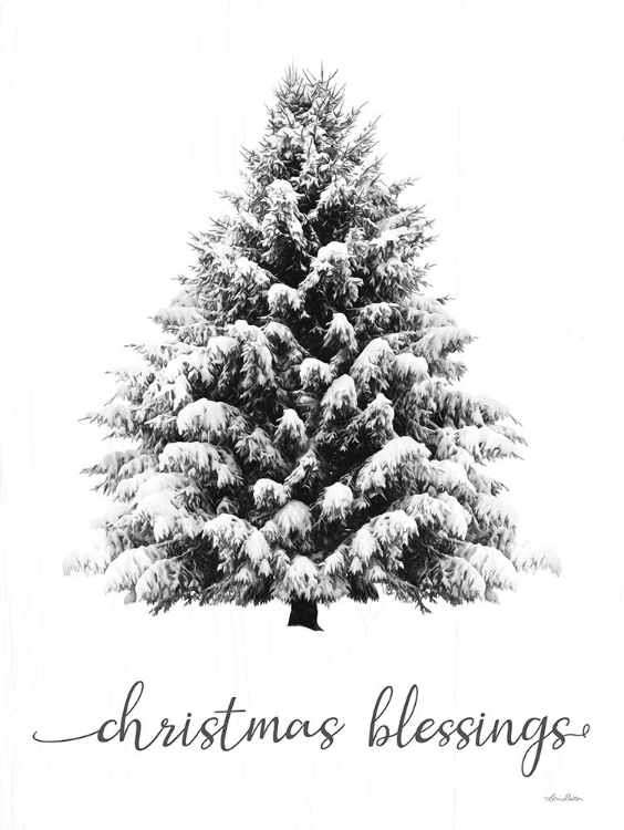 Picture of CHRISTMAS BLESSINGS SNOWY TREE