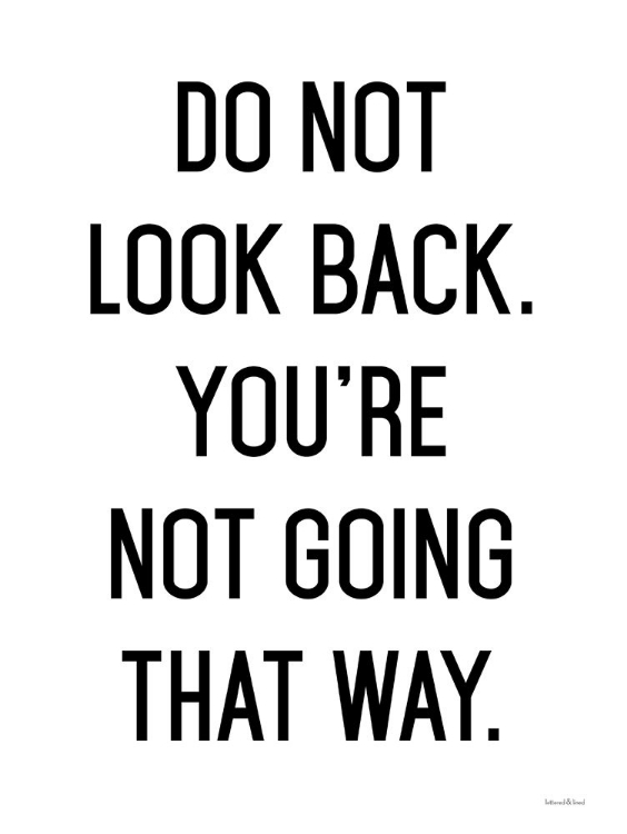 Picture of DO NOT LOOK BACK