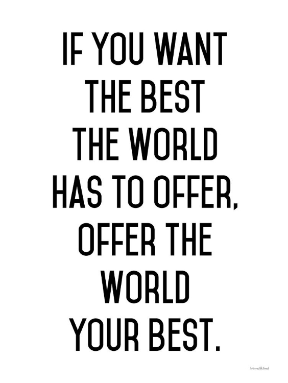 Picture of OFFER THE WORLD YOUR BEST