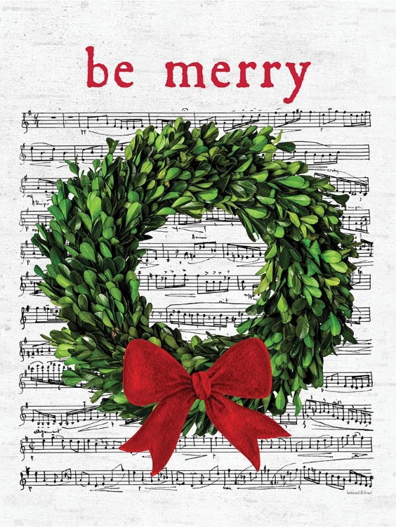 Picture of BE MERRY CHRISTMAS WREATH