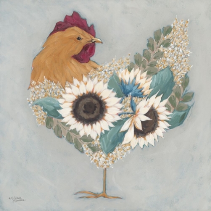 Picture of FARMHOUSE FLORAL HEN