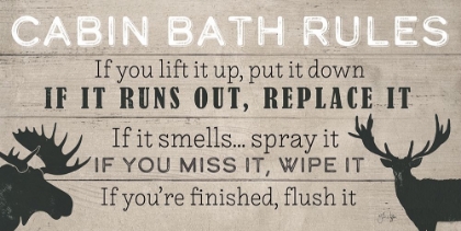 Picture of CABIN BATH RULES
