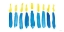 Picture of ABSTRACT HANUKKAH LIGHTS
