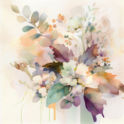 Picture of ABSTRACT FLORALS AND FOILAGE I