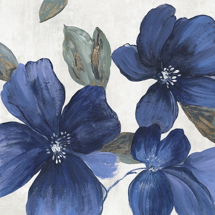 Picture of INDIGO SPRING FLORALS I