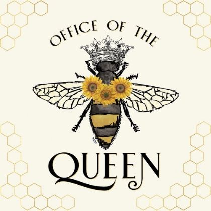 Picture of HONEY BEES AND FLOWERS PLEASE IV-THE QUEEN