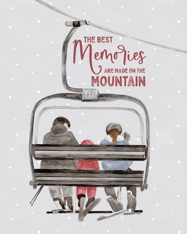 Picture of WINTER MOUNTAIN GETAWAY PORTRAIT I-THE BEST MEMORIES