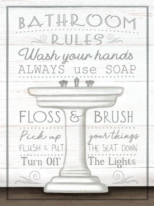 Picture of BATHROOM RULES