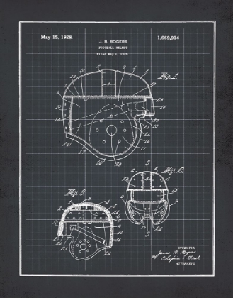 Picture of FOOTBALL HELMET - BLACK
