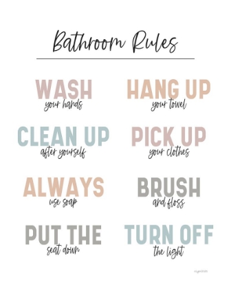 Picture of BATHROOM RULES