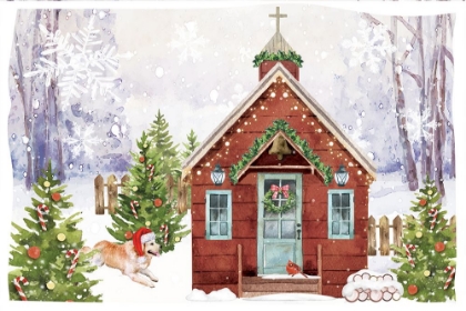 Picture of COUNTRY CHRISTMAS CHURCH II