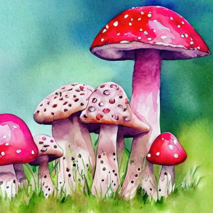 Picture of PINK MUSHROOMS