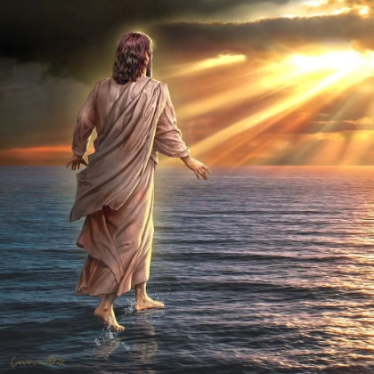 Picture of JESUS WALKING ON WATER
