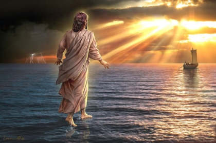Picture of JESUS WALKING ON WATER II