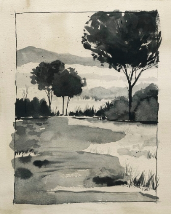 Picture of WATERCOLOR COUNTRY SKETCH I