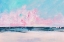 Picture of PINK SUNSET OVER THE SHORE I