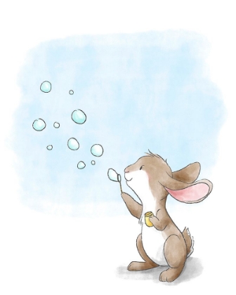 Picture of LITTLE BUNNY BLOWING BUBBLES