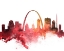 Picture of ST. LOUIS WATERCOLOR CITYSCAPE II