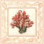 Picture of CORAL WITH SHELL BORDER IV