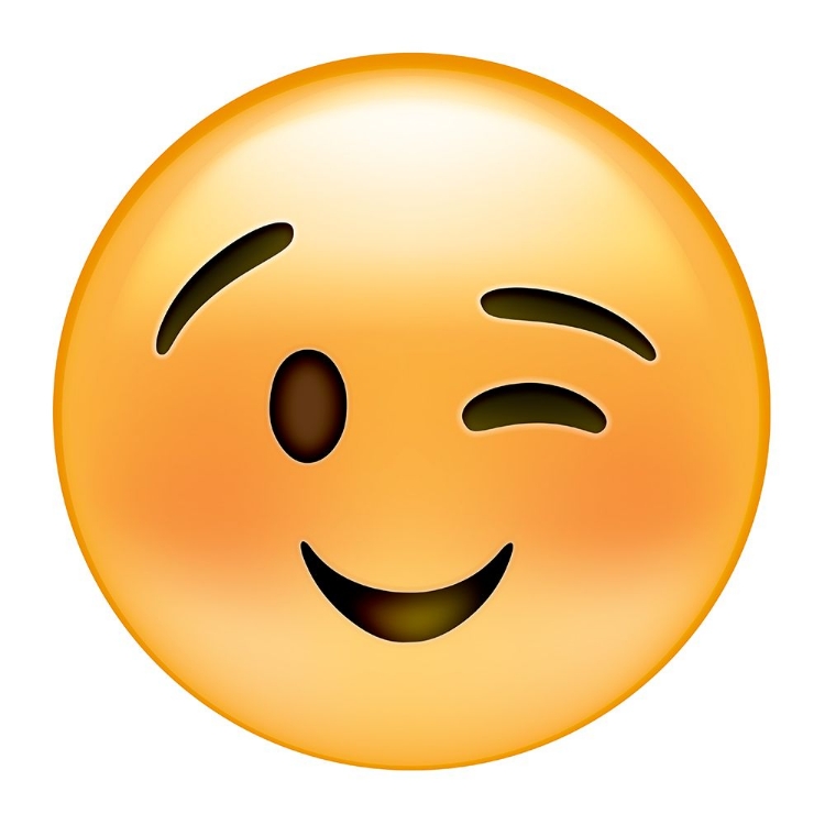 Picture of EMOJI WINK SMALL SMILE