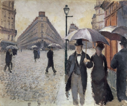 Picture of CAILLEBOTTE-RAINY DAY IN PARIS