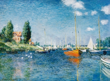 Picture of MONET-RED BOATS AT ARGENTEUIL